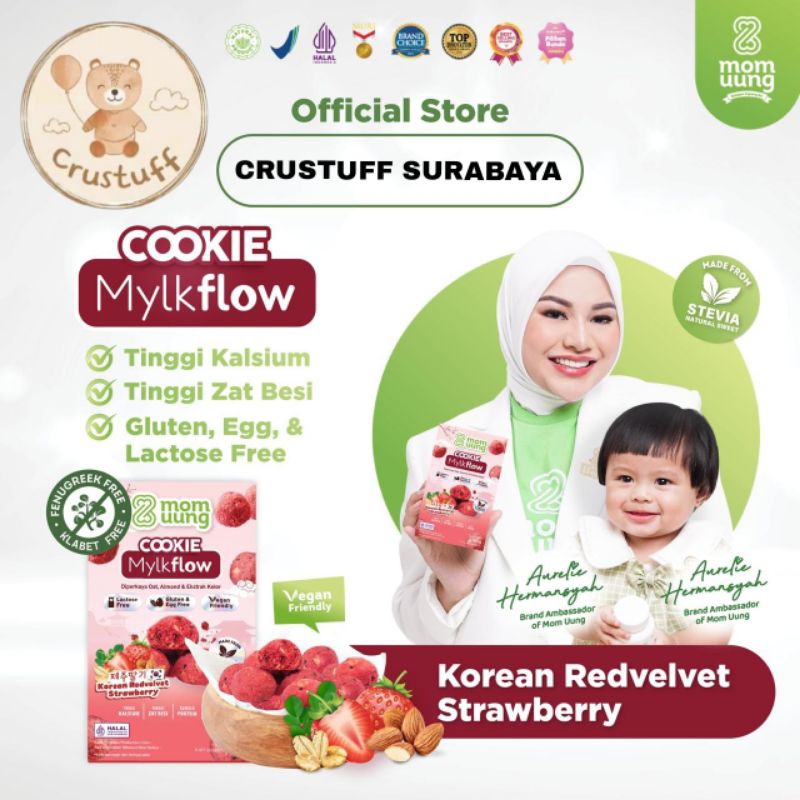 

MOM UUNG NEW COOKIE MYLKFLOW KOREAN REDVELVET STRAWBERRY / COOKIESEHAT / VEGAN FRIENDLY MOM UUNG COOKIE MYLKFLOW RICH BELGIAN CHOCOLATE NEW FORMULA / COOKIE SEHAT / VEGAN FRIENDLY