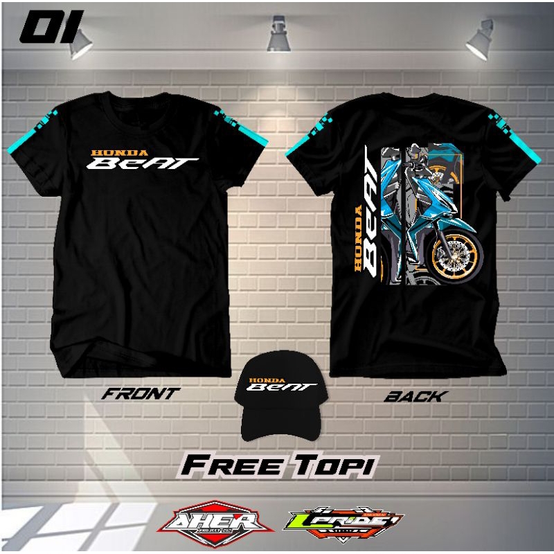 KAOS MOTOR BEAT FREE TOPI || KAOS MOTOR BEAT KEREN || KAOS MOTOR || KAOS MOTOR BEAT KARBU || KUALITA