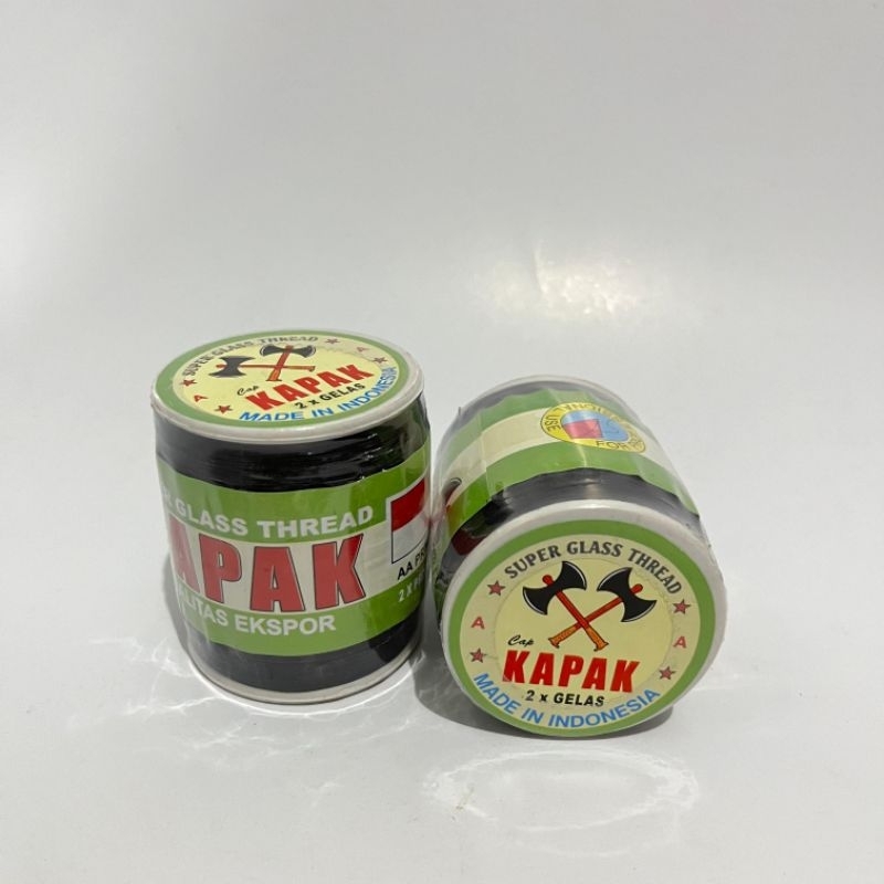 Benang gelasan Cap KAPAK DT panjang 1500yar [Free pelindung jari]