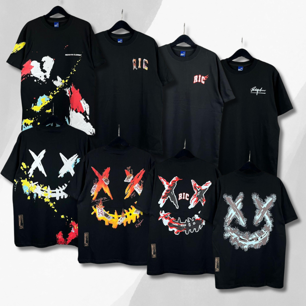 [NEW ARRRIVAL] Baju Kaos Ricky Is Clown Oversize Tee Unisex Baju Kaos Pria & Wanita Ricky Is Clown P