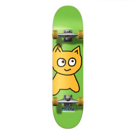 Skateboard Full Set Meow Big Cat Green 7.5" Complete / Jual Skateboard Fullset