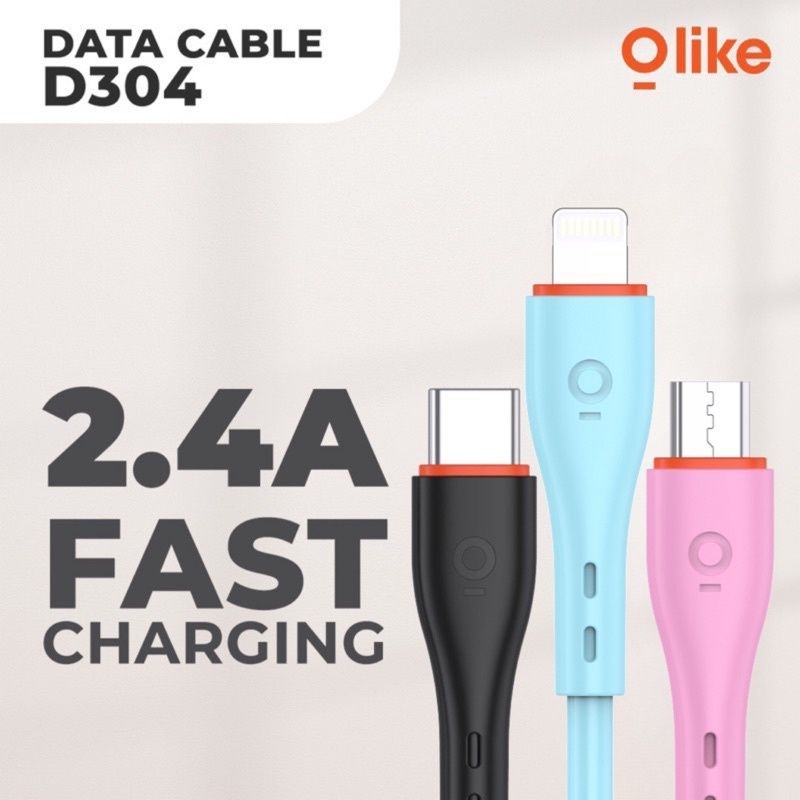 Olike D304M/L/C Colorful Data Cable Fast Charging