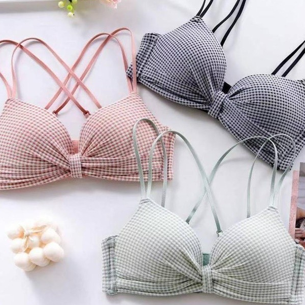 Seamless Deep V Cross Women Bra BH006