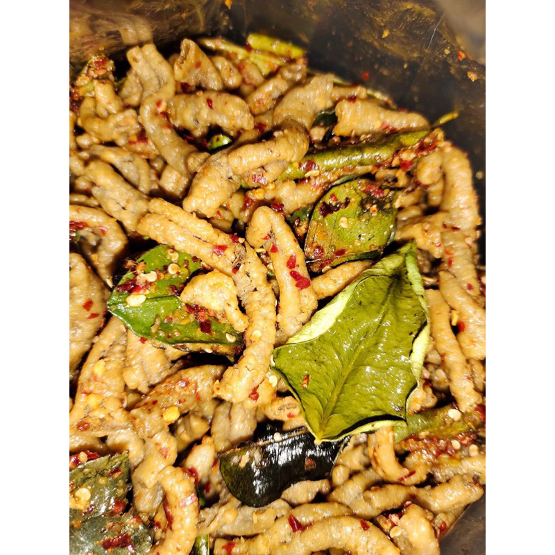 

Keripik usus crispy pedas daun jeruk 1kg