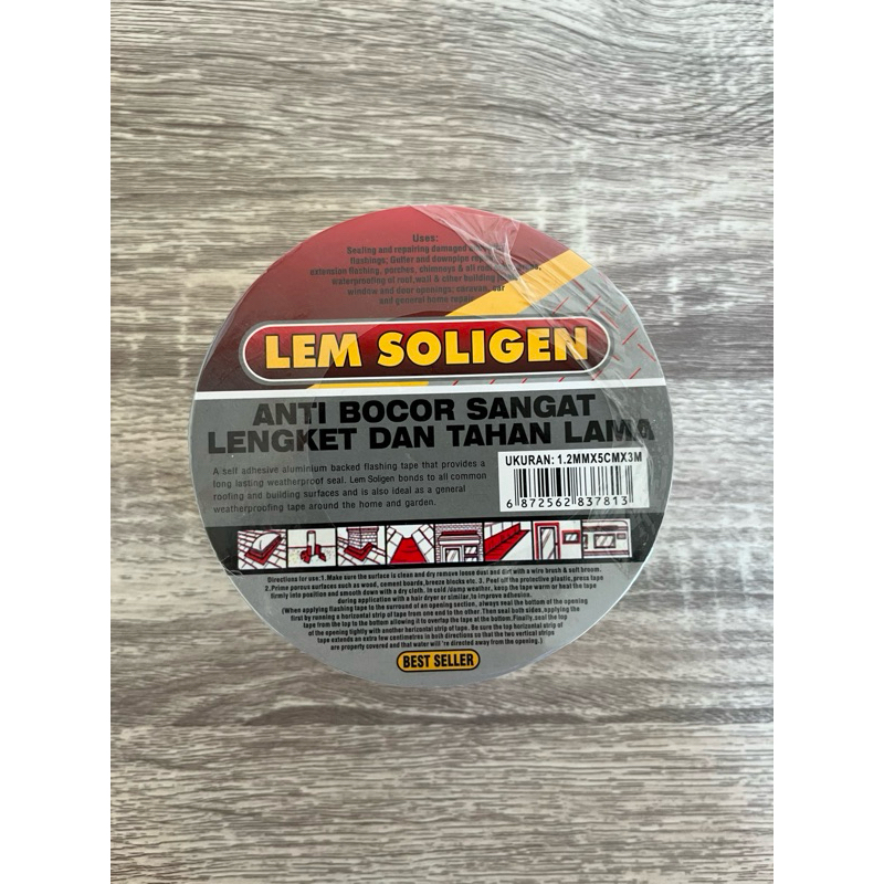 Lem Seng | Lem Talang | Lem Anti Bocor | Tambal Seng Soligen | Lem Seng Soligen 3 Meter Termurah