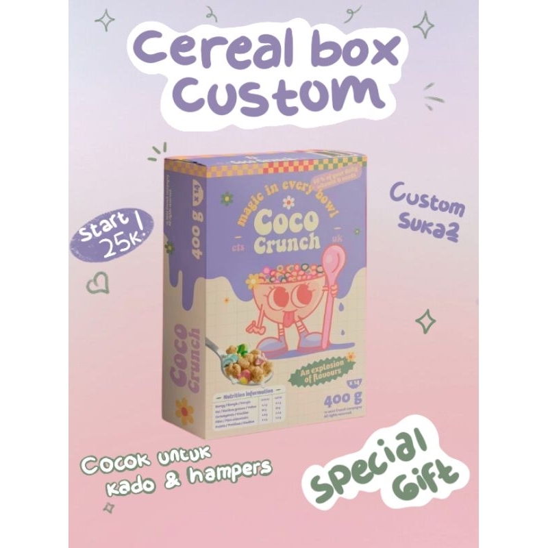 

(FREE DESIGN) GIFT BOX CEREAL CUSTOM l CEREAL BOX CUSTOM VIRAL FOR BIRTHDAY l GIFT GRADUATION SEMPRO l ANNIVERSARY BOYFRIEND l GIFT BOX KADO HADIAH KADO ULANG Tahun COWO