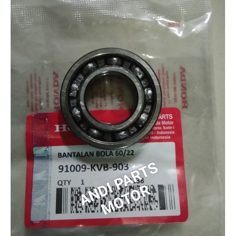 BERING 60/22 BERING RODA BELAKANG HONDA BEAT 110/SCOOPY/VARIO 110/SPACY/KVB