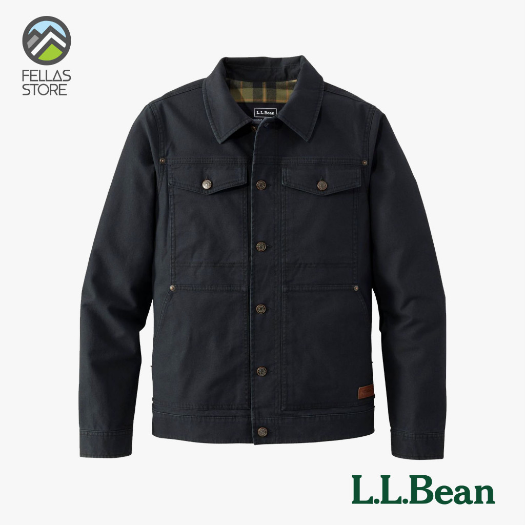 LL Bean - Men's BeanFlex Utility Trucker Jacket Black