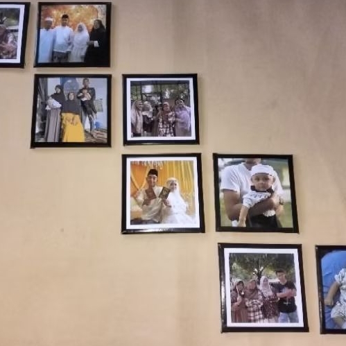 Bingkai foto tempel, hiasan dinding, dekorasi dinding