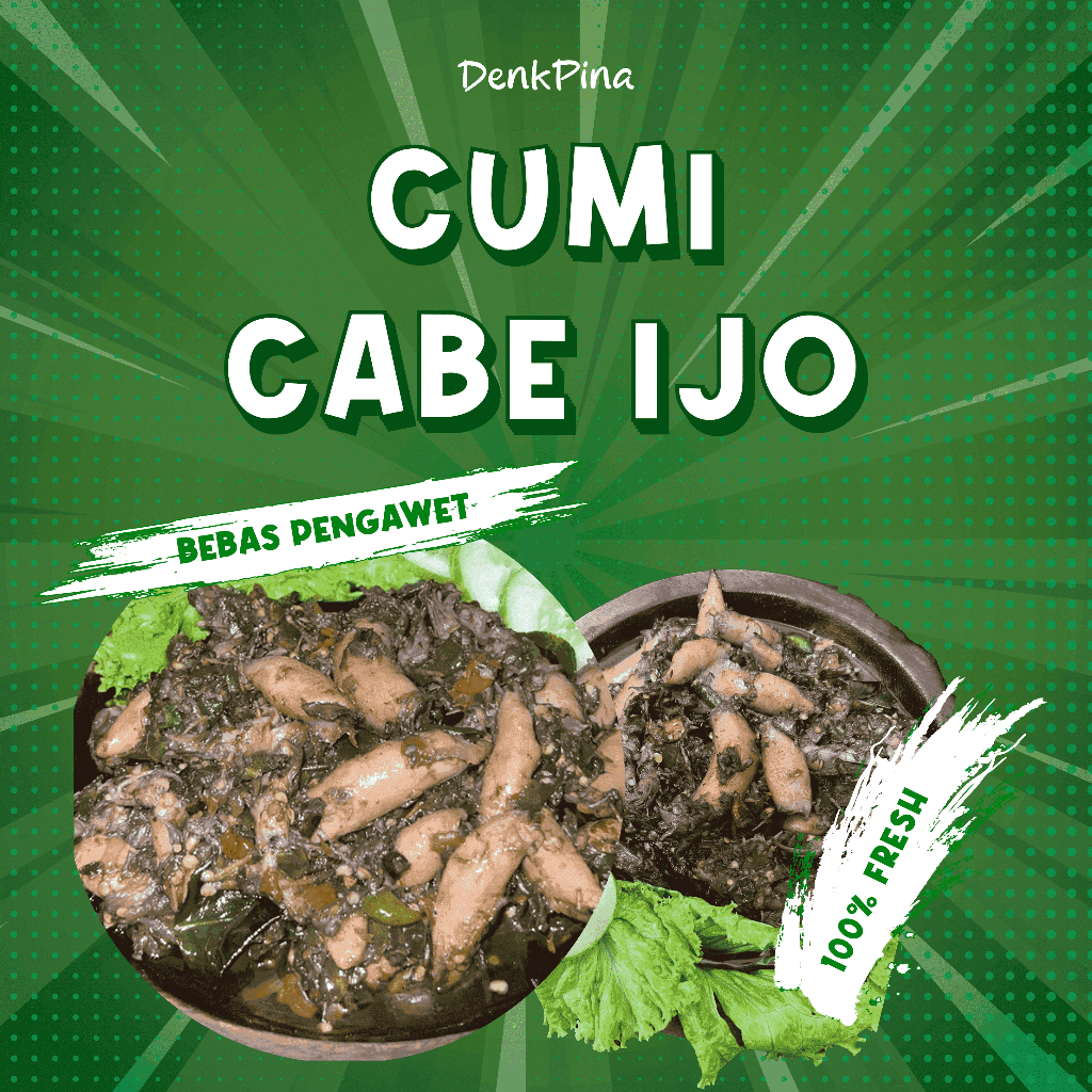 

Cumi Cabe Ijo DenkPina / Lauk Cumi Cabe Ijo / Cumi Cabe Ijo Instant / Makanan Instant Cumi Cabe Ijo
