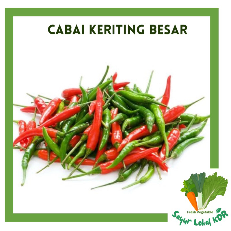 

• CABE / CABAI KERITING BESAR MERAH PER BUNGKUS 1KG