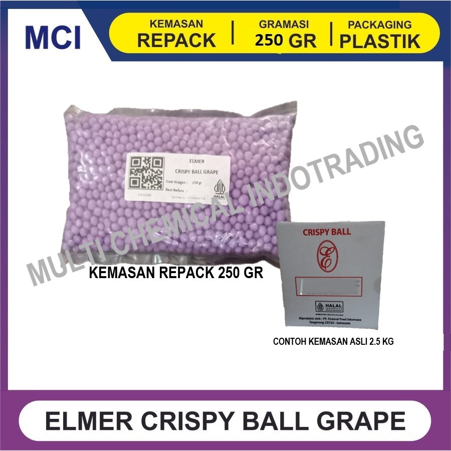 

ELMER CRISPY BALL 250 GR - GRAPE ANGGUR