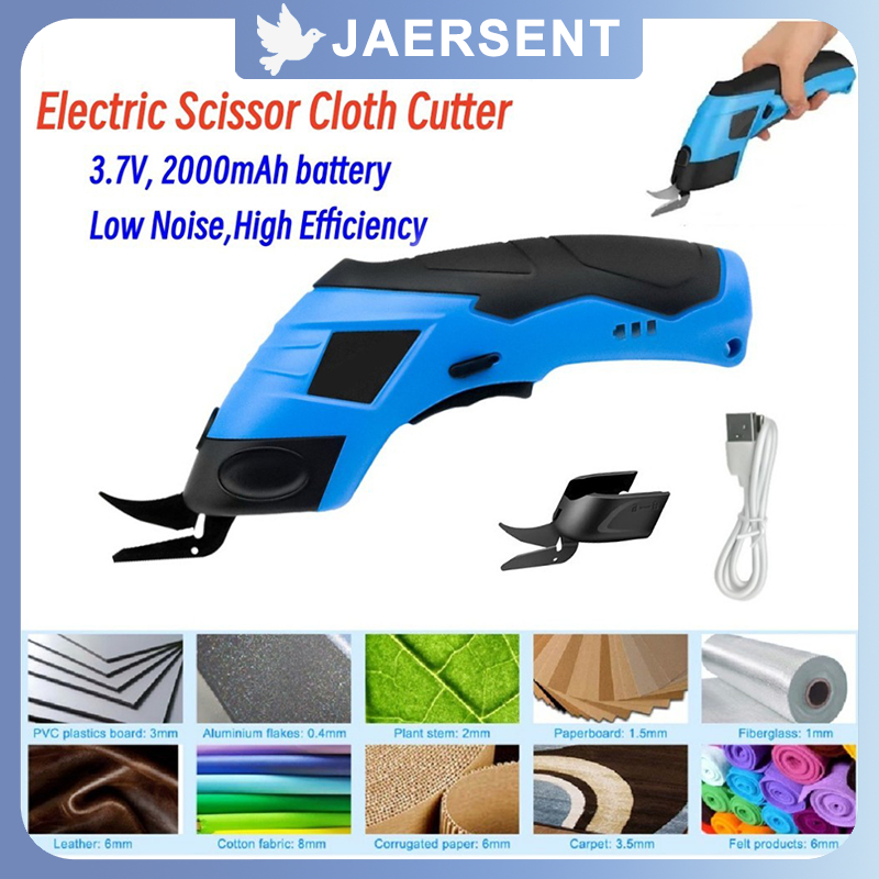 

Gunting Listrik Kain Tanpa Kabel Pemotong Isi Ulang USB Portabel Alat Pemotong Multifungsi DIY Multifungsi Untuk Karton Kain Kulit