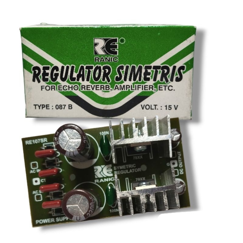 KIT REGULATOR SIMETRIS 15 VOLT CT PSU SIMETRIS 15V CT SETRUM 15V CT RANIC