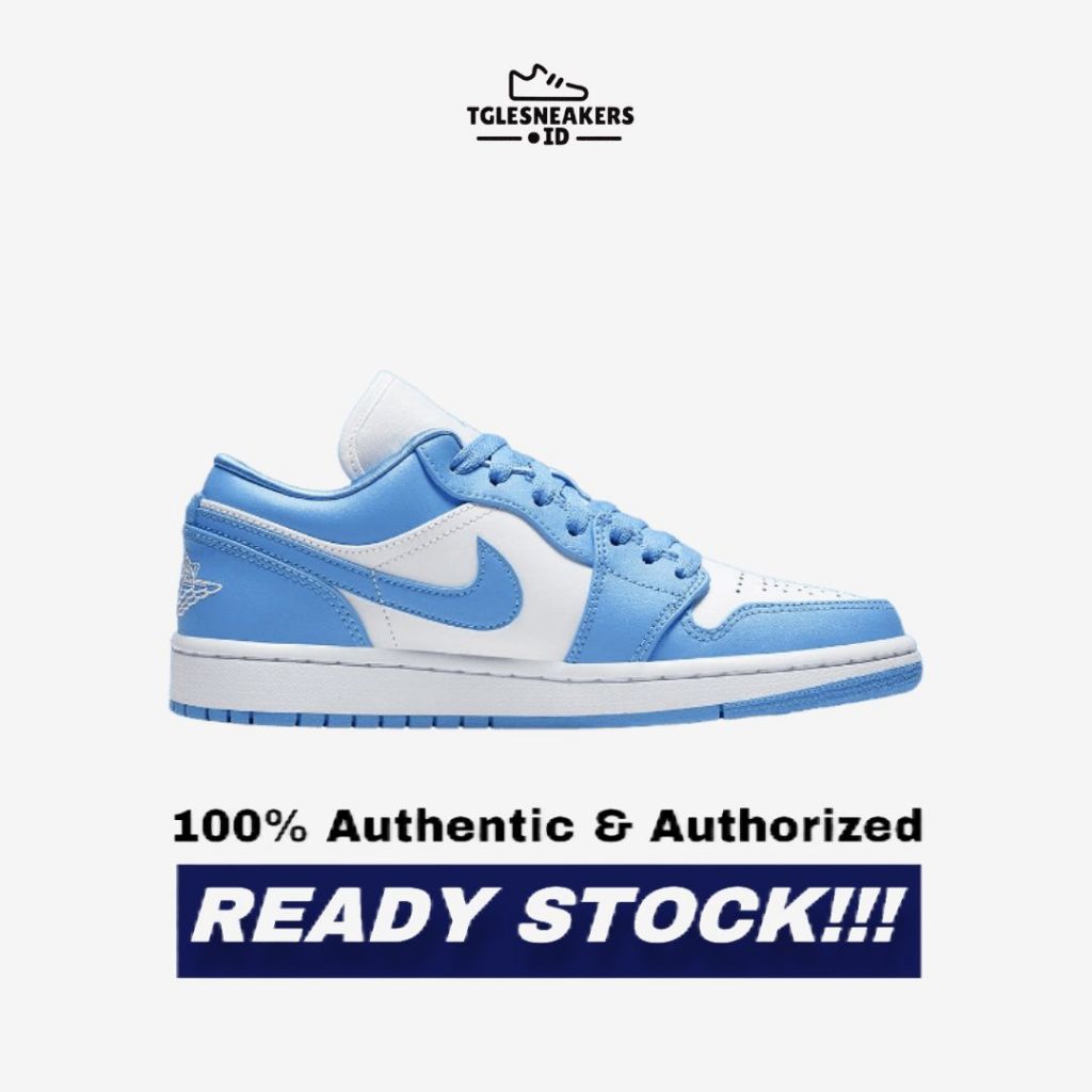 Air Jordan 1 Low Wmns Unc University Blue (100% Original Authentic)