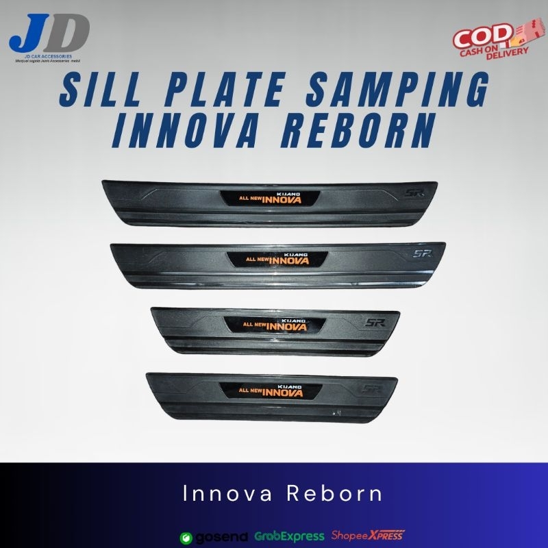 Sill plate samping innova reborn/Sill plate Mobil innova reborn/Tanjakan samping pintu Innova reborn