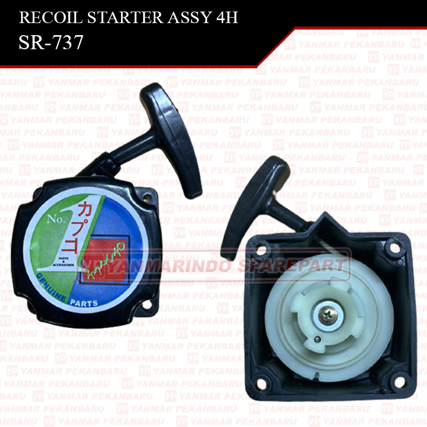 TNK SR737 338 Recoil Starter Assy Kap Engkol Tarikan Engkol 4 lubang Mist Blower Semprot Hama