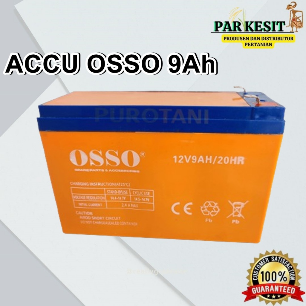 AKI SPRAYER OSSO 9 AH BLACK/BATTERY OSSO 9 AH BLACK/AKI SPRAYER ELECTRIK/BATTERY SPRAYER ELECTRIK