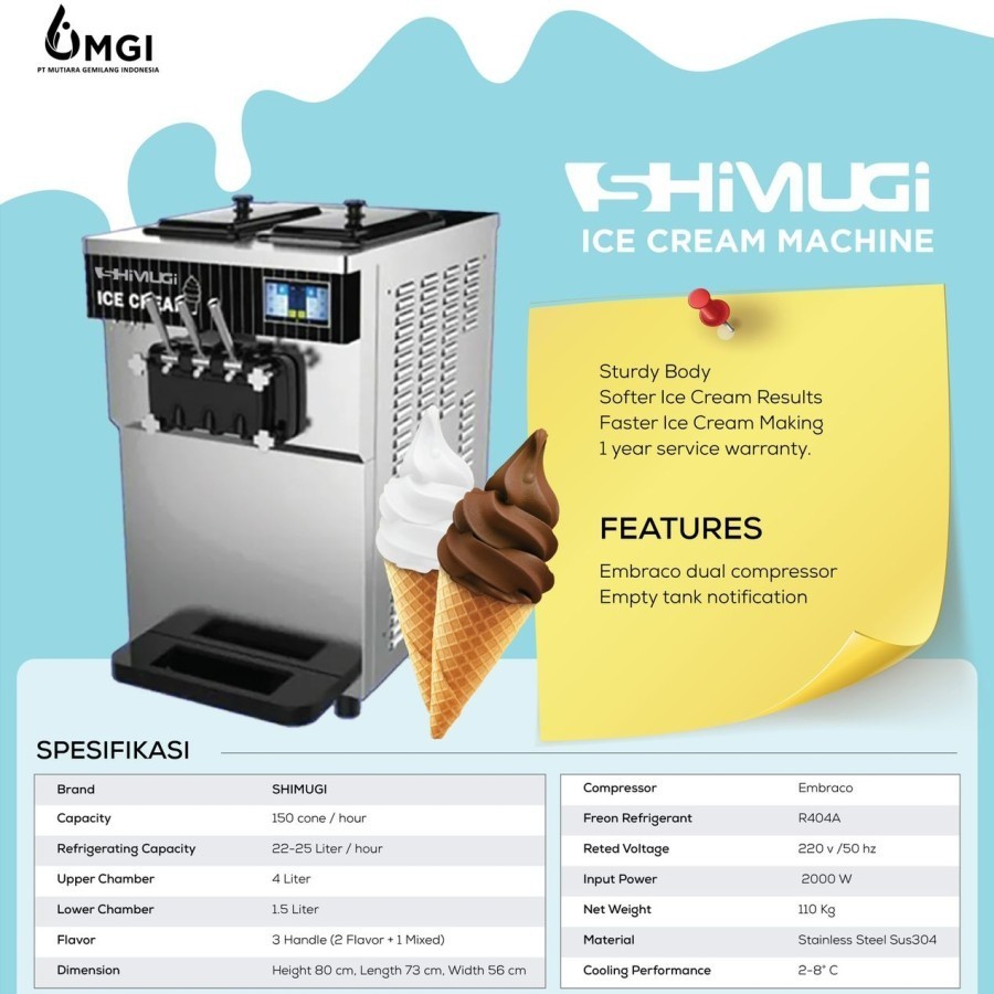 Machine Soft Ice Cream Shimugi