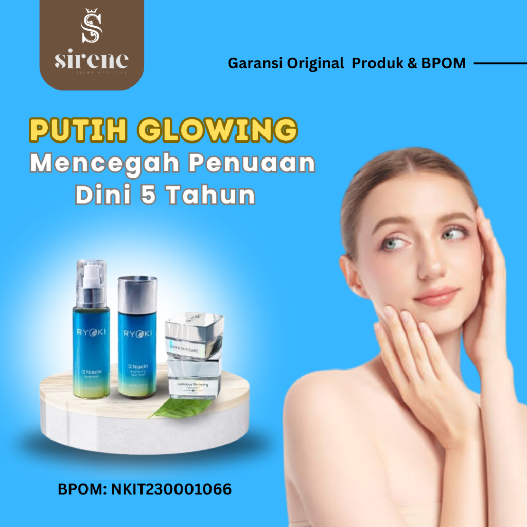 Skincare 1 Paket Whitening Whitelab Brighty dan Brightening Pemutih Pembersih Perawatan Wajah Muka G