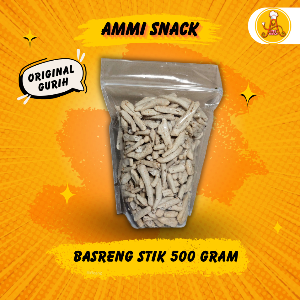 

Basreng Stik Original Gurih Garing Renyah Singeunah - 500 gram