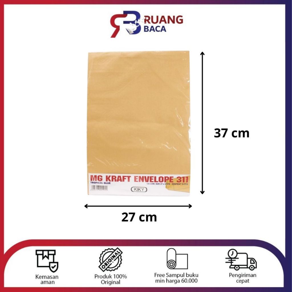 

AMPLOP COKLAT LEM 311/PACK 125 AA624621311 KIKY