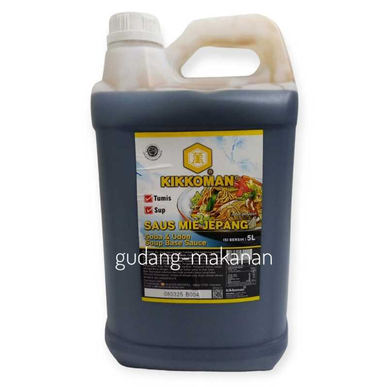 

Kikkoman Soba Shoyu ( Saus Mie Jepang) HALAL Jerigen 5L