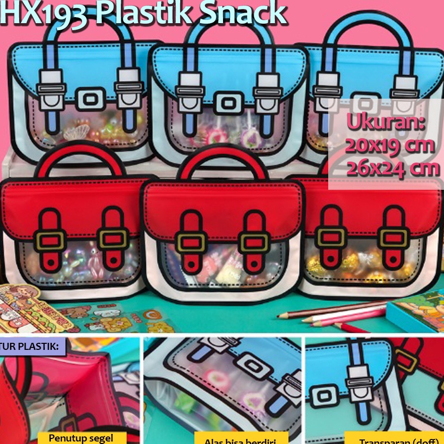

Sale HX193 1 pcs Plastik Snack Hadiah Ziplock Birthday Packaging Bag
