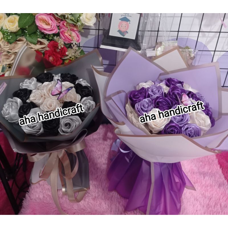 BUKET BUNGA SATIN/Buket satin/ buket wisuda/wedding/ultah/engagement