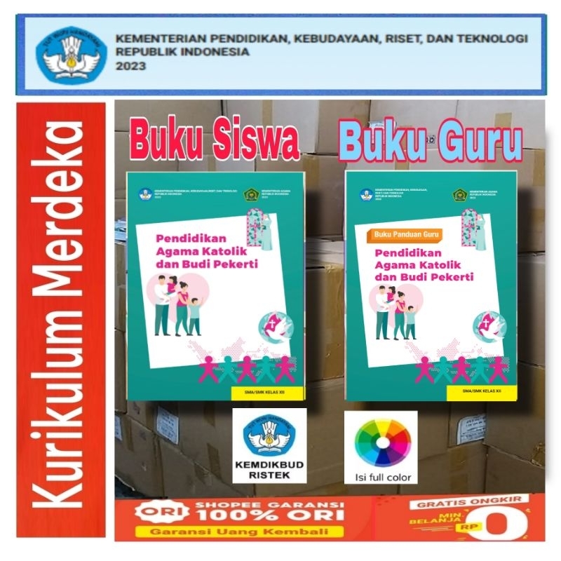 Buku Pendidikan Agama Katolik Kelas 12 Kurikulum Merdeka Terbaru