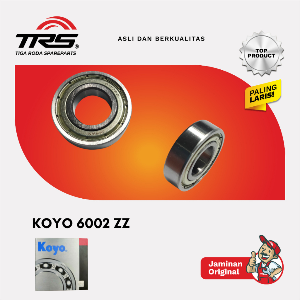 [TRS] LAKER BEARING KOYO 6002 ZZ ORIGINAL KOYO