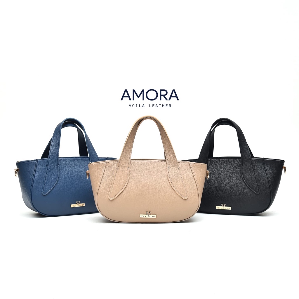 VOILA LEATHER Tas Tangan Tas Selempang Wanita Kulit Asli Genuine Leather Hand Bag Sling Bag AMORA