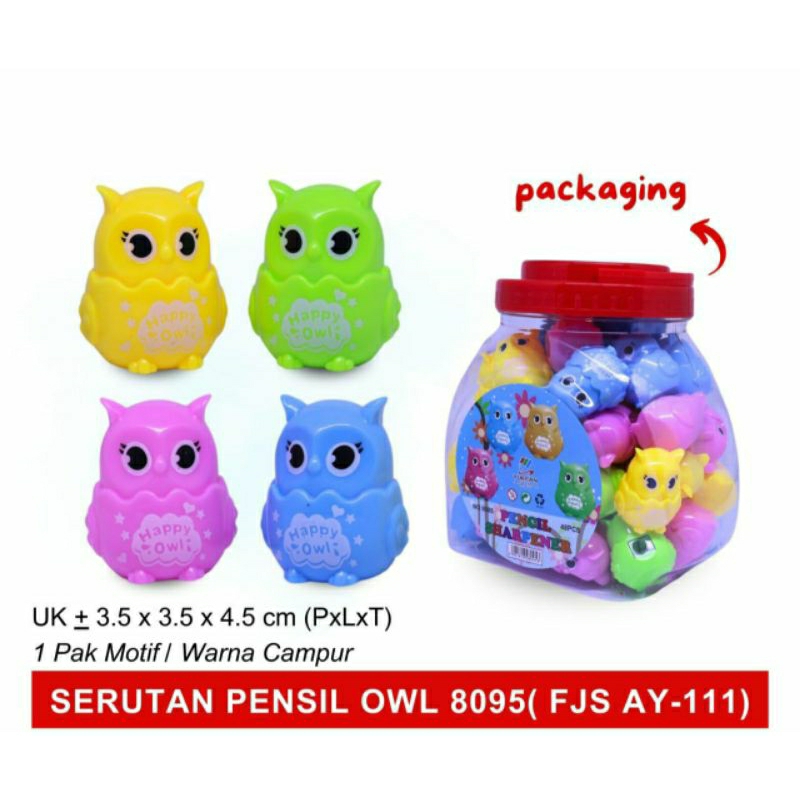 

Rautan Owl atau Burung Hantu 8095 / Rautan anak lucu / Sharpener