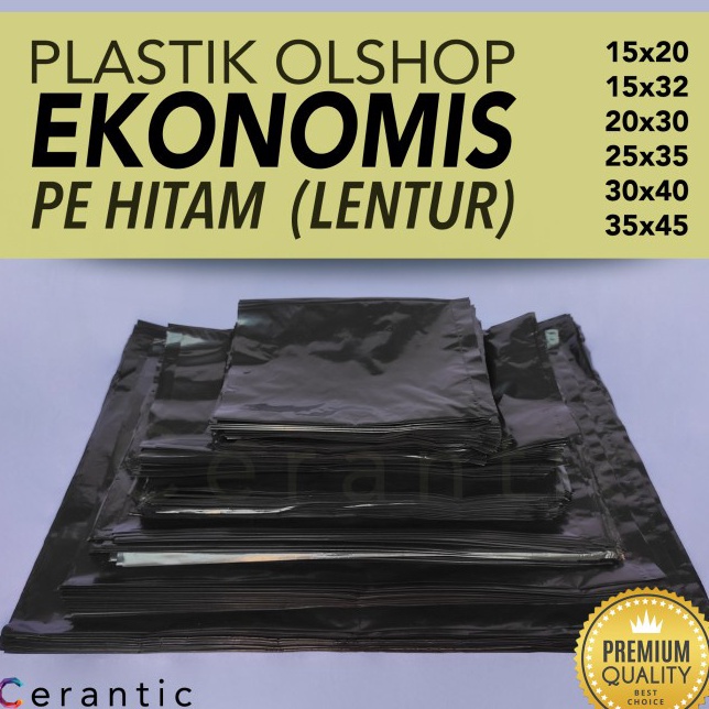 

Diskon Sale Kantong Plastik Olshop Bungkus Online Shop PE HITAM EKONOMIS kiloan