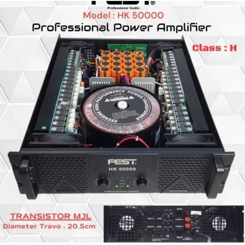 audio Power FEST HK 50000 Original Amplfiier Fest HK50000 CLASS H