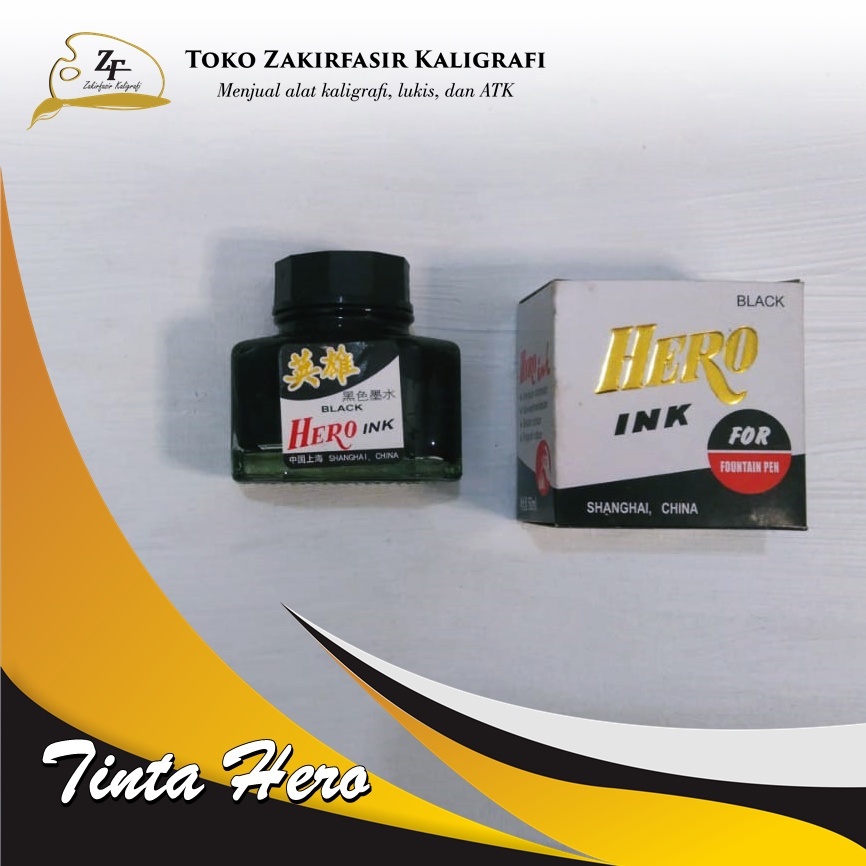 

TINTA HERO HITAM 50 ml/TINTA KALIGRAFI