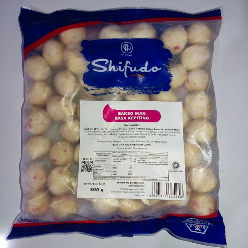 

Shifudo Bakso Ikan Rasa Kepiting 500g