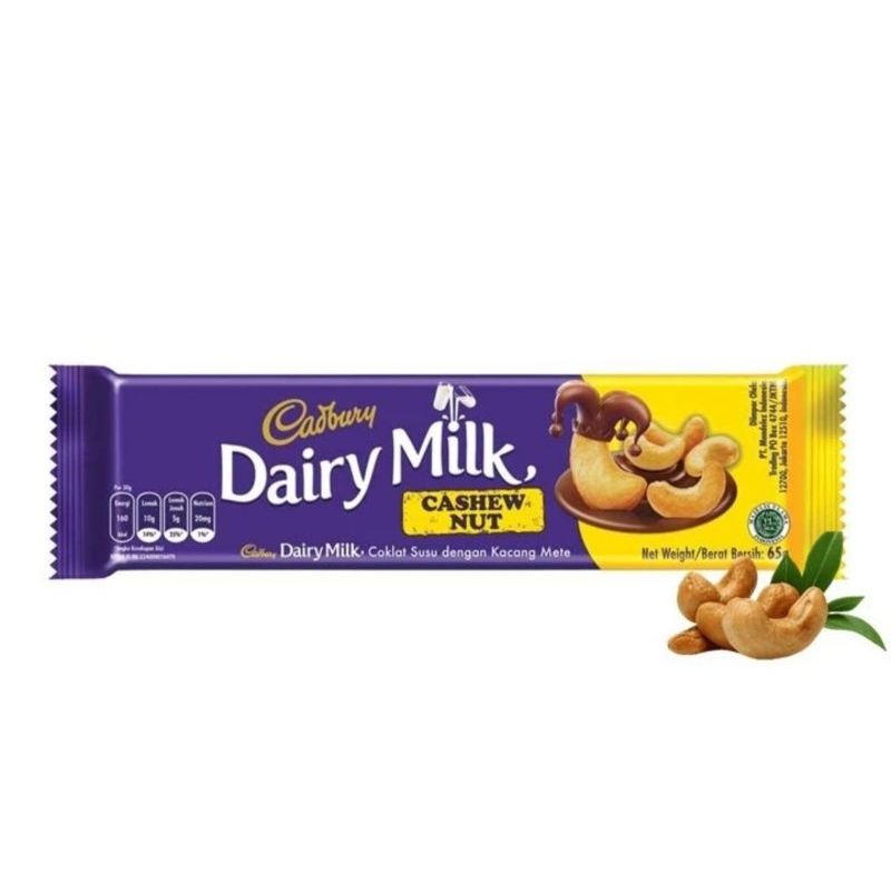 

Cadbury Dairy Milk Chocolate Cashew Nut 62gr