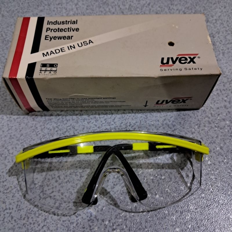 Kacamata safety Uvex Astrospec 3000 original buatan Amerika anti fog UV Static Scratch item no 2
