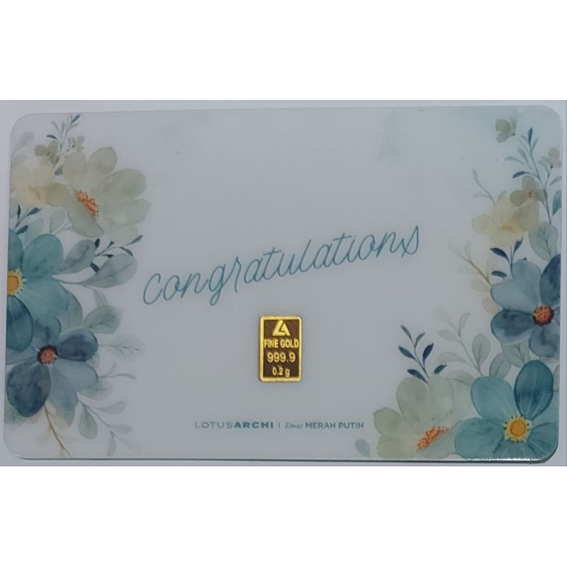 Logam Mulia Lotus Archi 0.2 Gram Congratulations