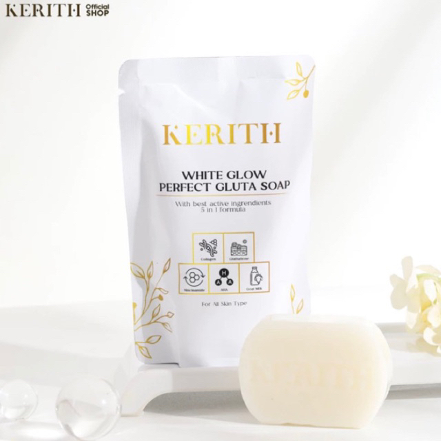 [BARU] White Glow Perfect Gluta Soap by Kerith Sabun Pemutih Badan & Wajah BPOM