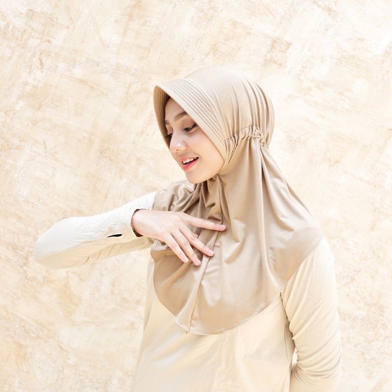 hijab bergo tali serut belakang//hijab bergo jersey//hijab bergo serut belakang//hijab bergo tali je