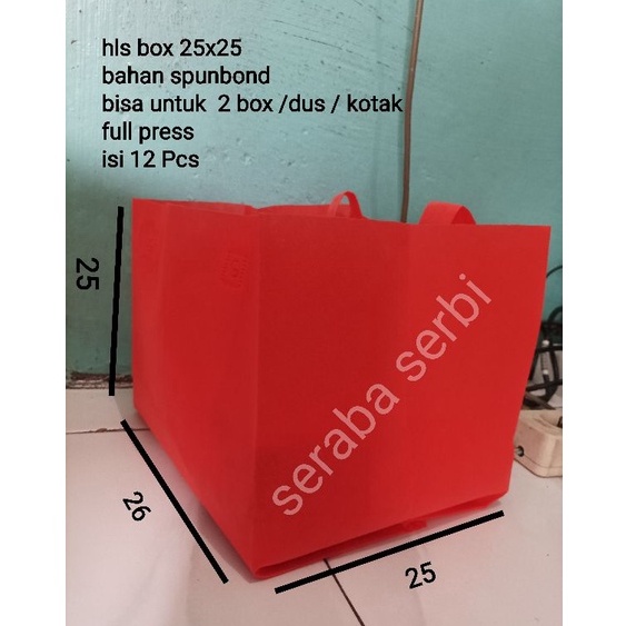 

Diskon Murah tas hls box 25x25 tas besek tas spunbond tas kotak tas box nasi tas kue