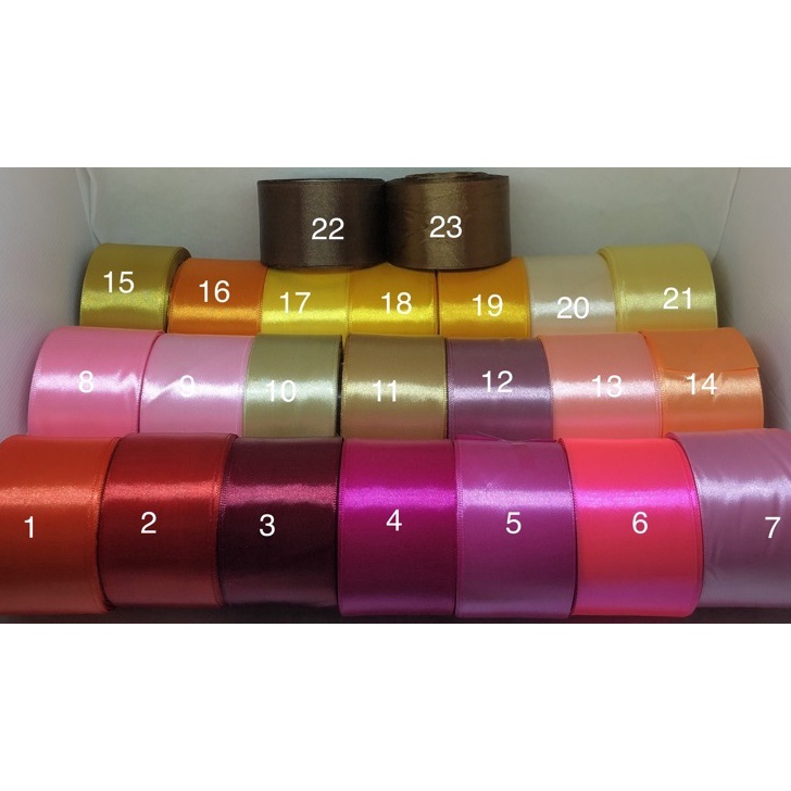 

Potongan Harga Pita Satin Polos 1 2 Inch 5cm