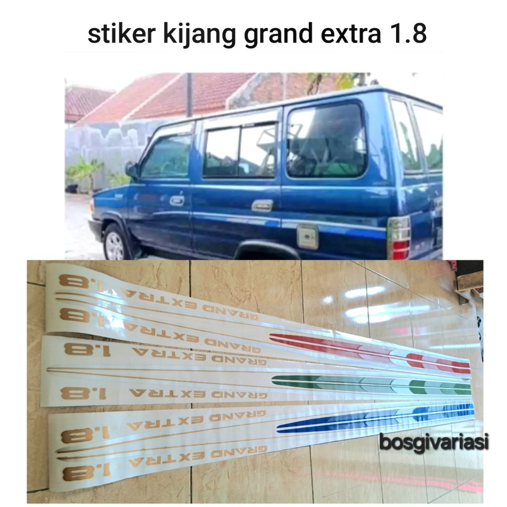 Stiker List Body Kijang Grand Extra 1.8 / Sticker Kijang grand extra " stiker kijang grand "