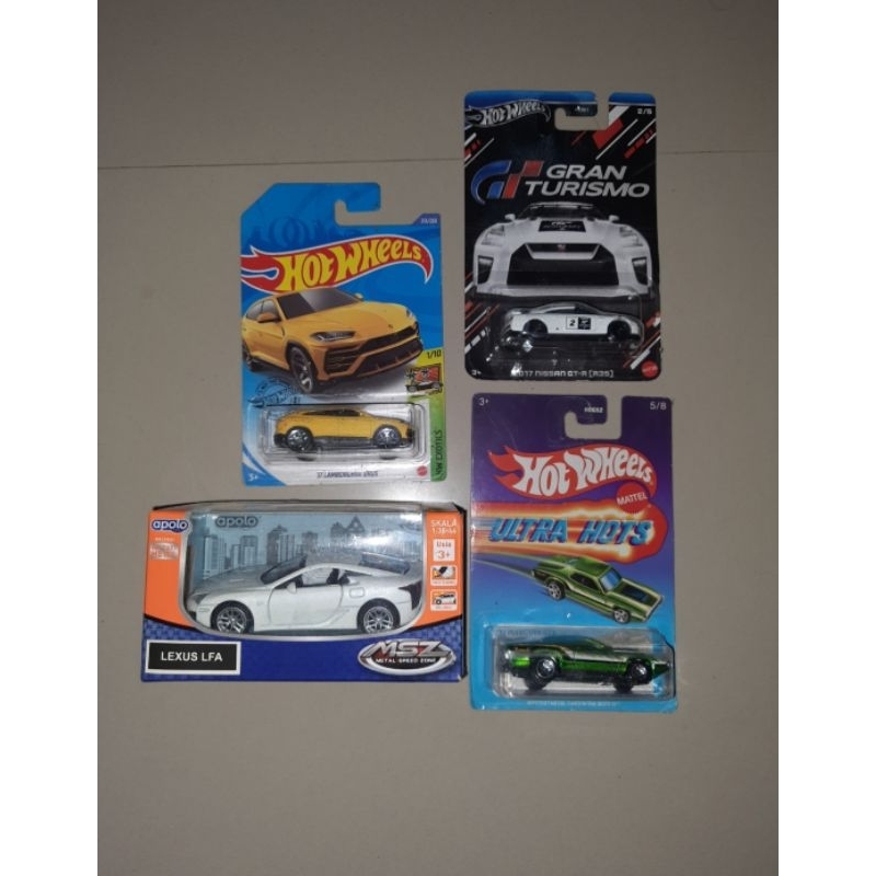 [Paket Take All] Apolo MSZ Lexus LFA, GTR Gran Turismo, Ultra Hot Toys 71 Plymouth gtx, Lamborghini 