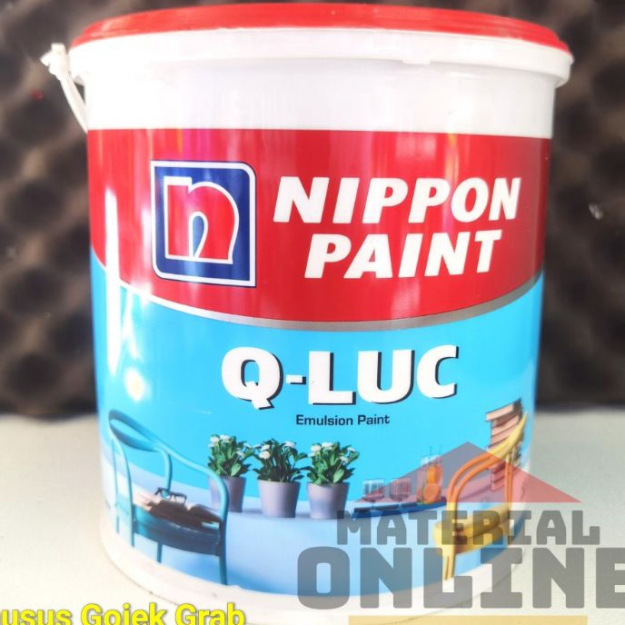 Terbaik QLUC Q Luc Qiluc Cat Tembok Warna Putih Hitam Cream Hijau Biru Abu Nippon Paint Galon 5Kg 5 