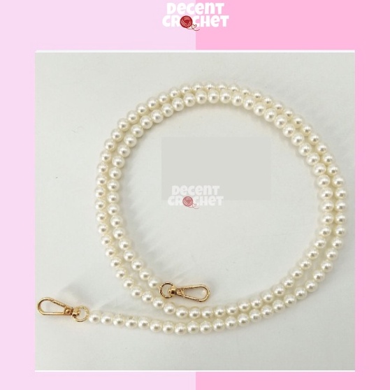 Terkini Rantai Tas Mutiara Chain Pearl Mutiara Kecil Lanyard Sling for Case  Tas