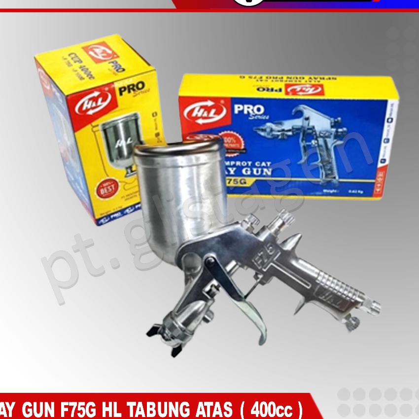 Terbaik HL F75G Mesin Spray Gun Spraygun HL F75G F75  Tabung Atas  4cc