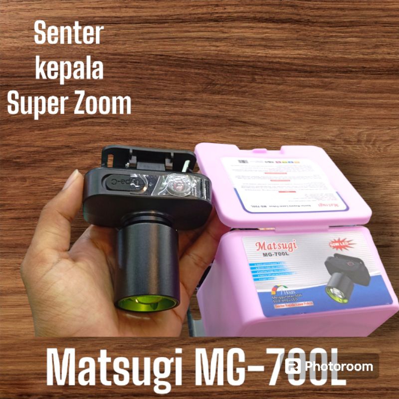 Senter kepala MATSUGI Super Zoom 50watt senter super terang